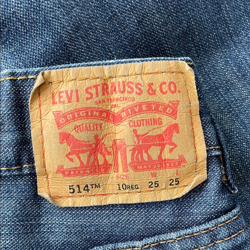 🤝 3 for $20 Levi's Dark Blue Slim Straight Jeans - Picture 4 of 8